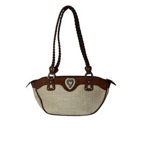 M.C.  Handbag Women Medium Size Double Handle Leather Shoulder Bag Cowgirl Rodeo